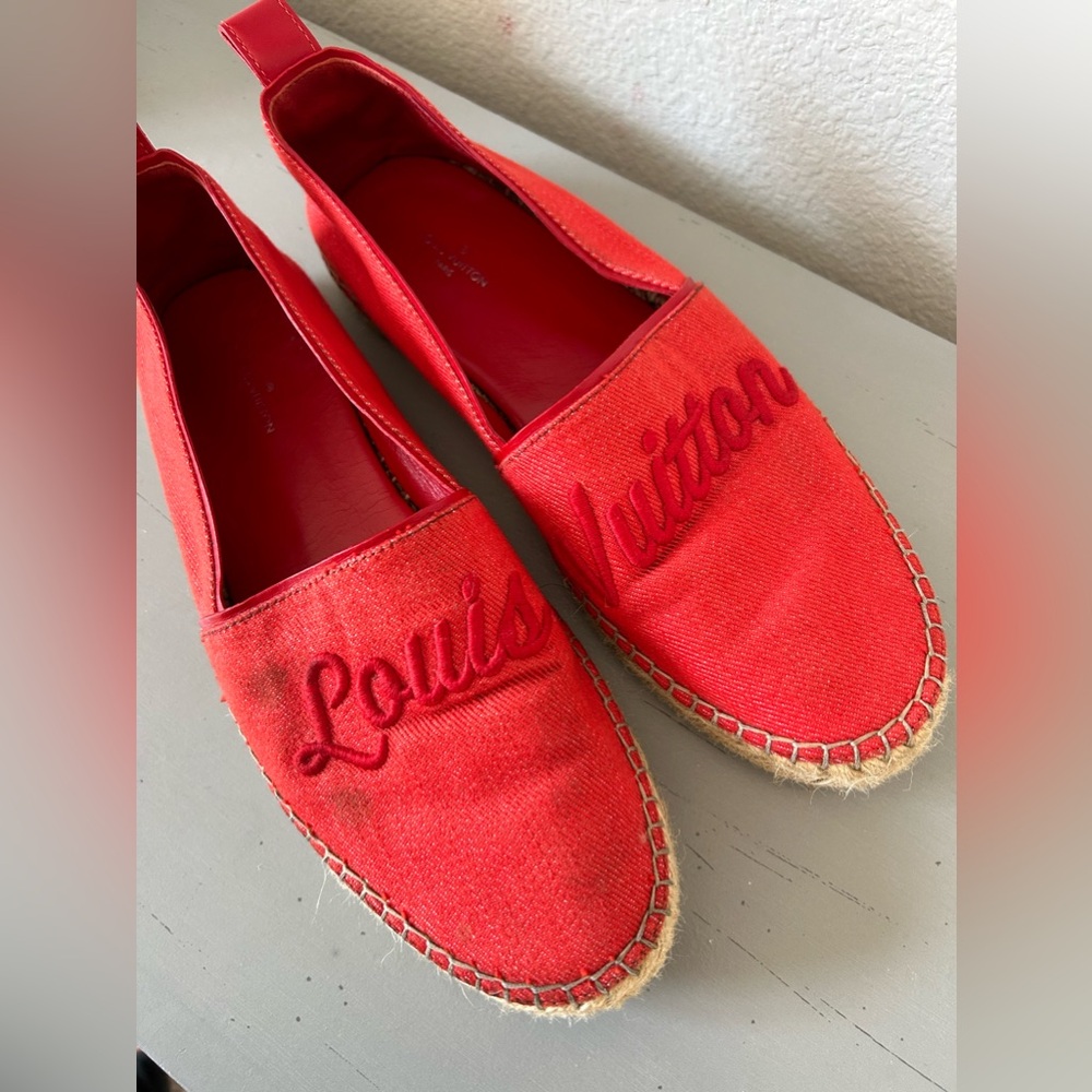 Louis Vuitton Red Espadrille